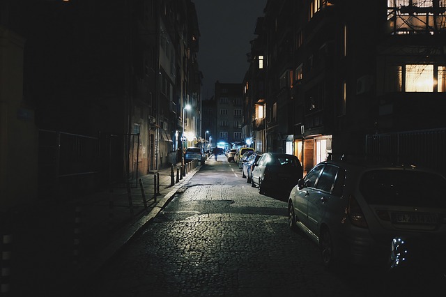 strasse nacht